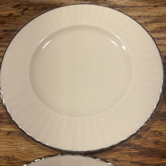 Lenox Special L148 Bread & Butter Plates SET OF FIVE Vintage PLATINUM TRIM! - Picture 5 of 8